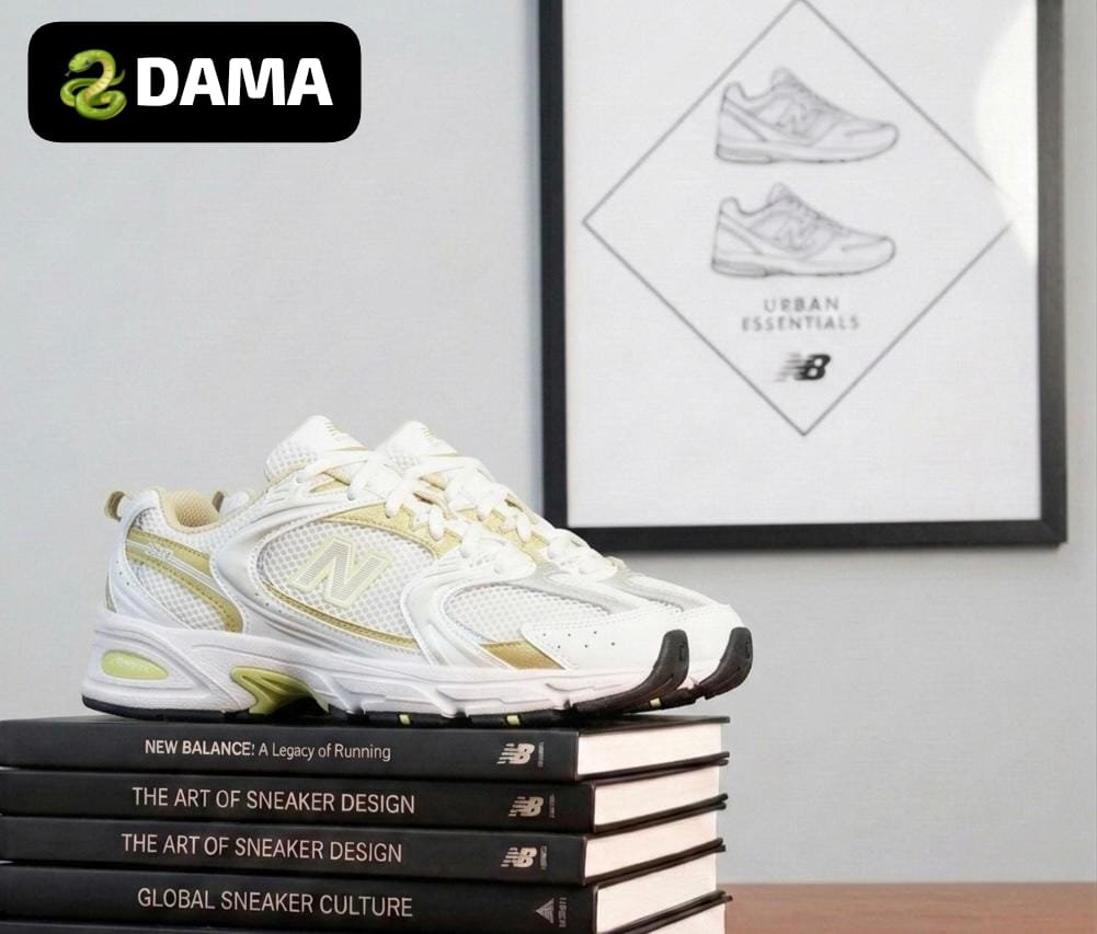 NEW BALANCE 530 blanca dorado